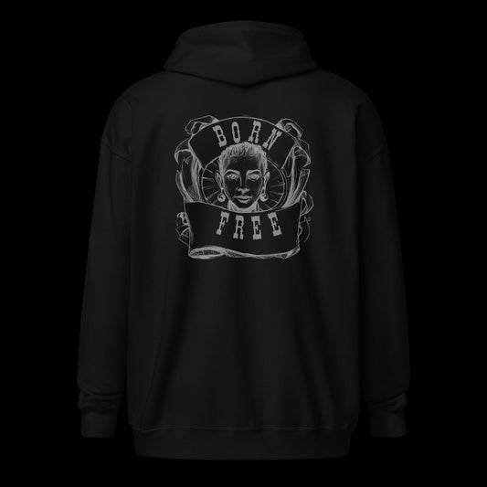 Cotton zip hoodie with unique graphic designs for any outfit