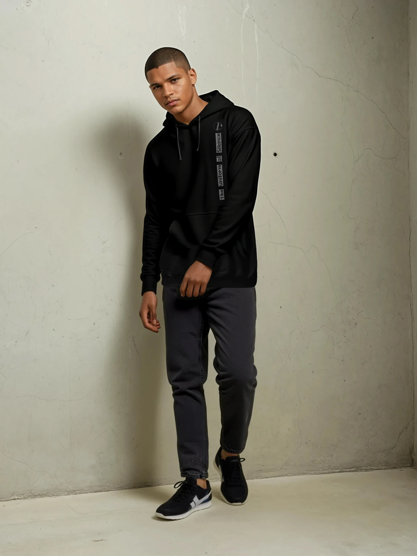 Uniform of silence hoodie for men , perfect fit