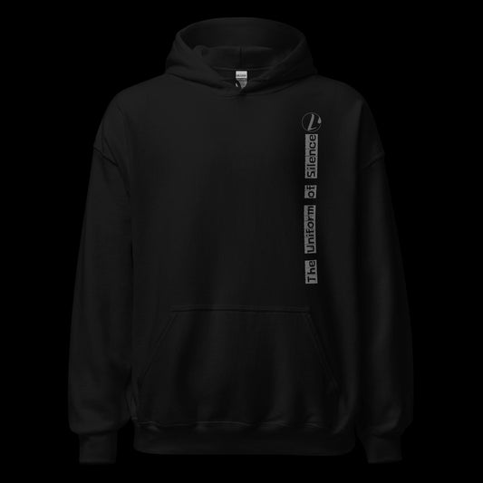 Uniform of silence Black hoodie for men