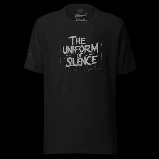 the uniform of silence - special edition -black tee for men
