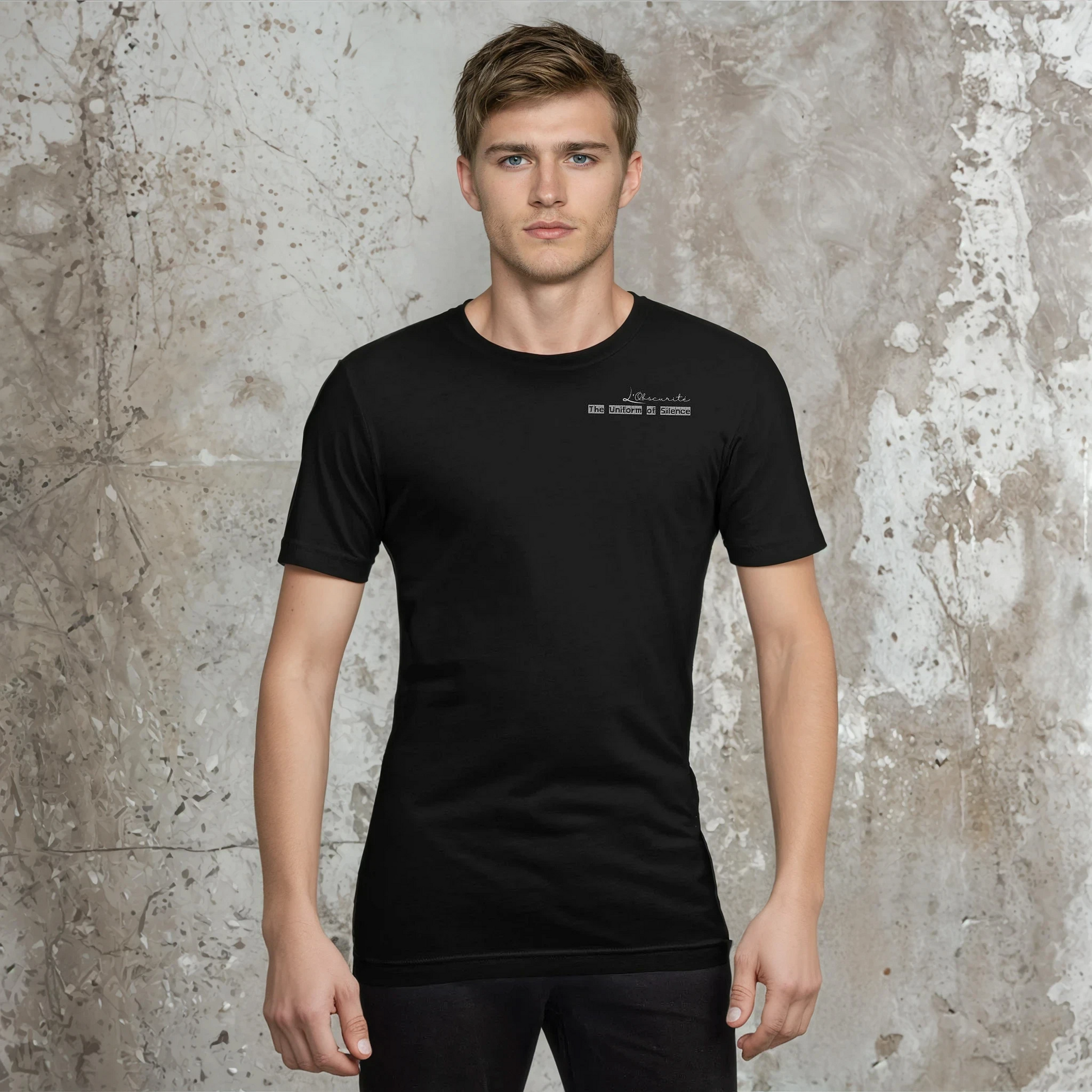 unspoken tee, simple and minimalistic for men , perfect fit