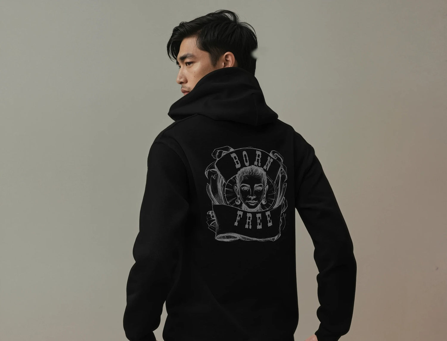 born free hoodie for men