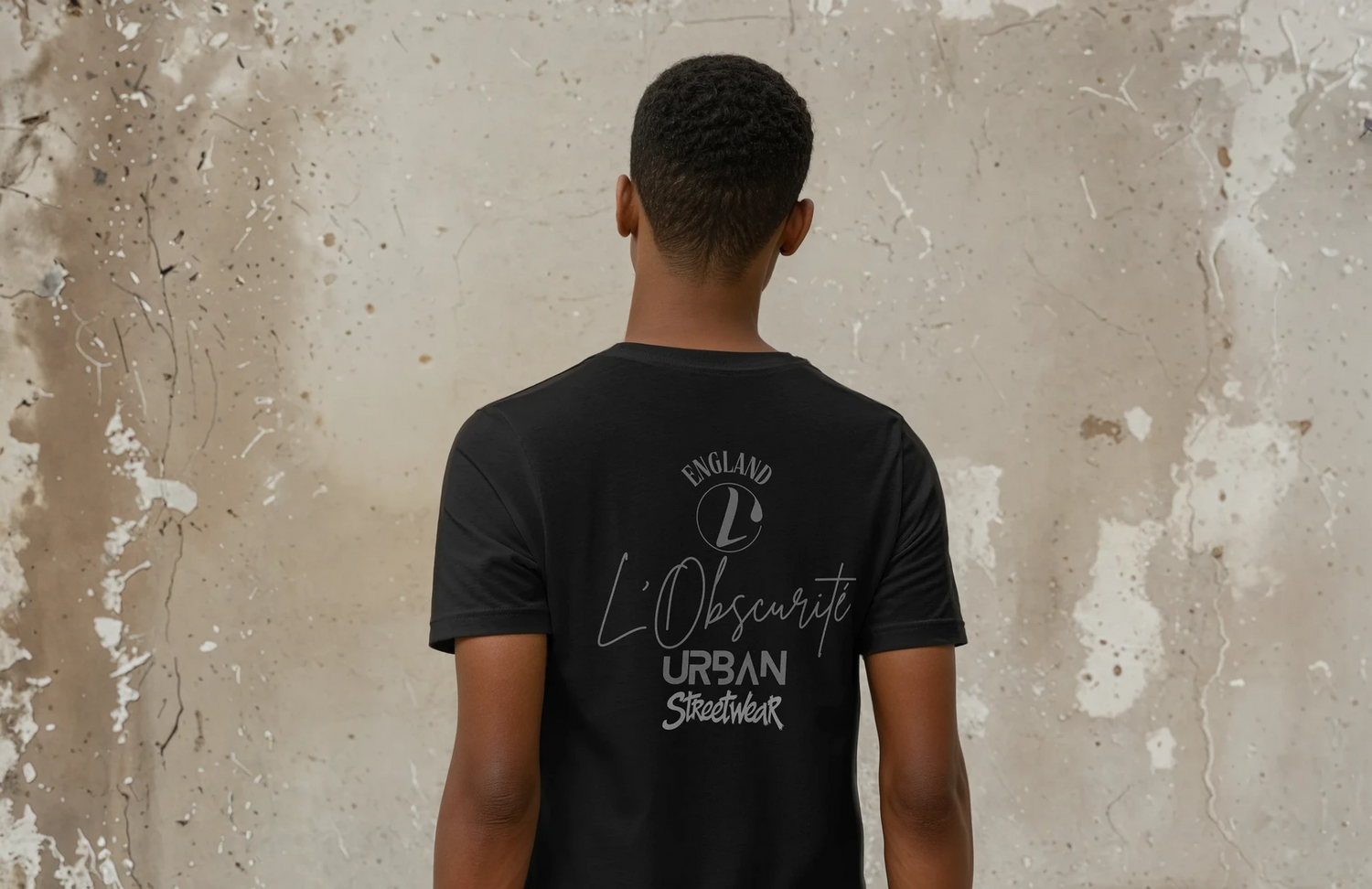 men v-neck t-shirt urban style