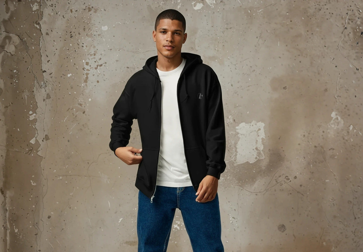 Cotton zip hoodie with unique graphic designs for any outfit