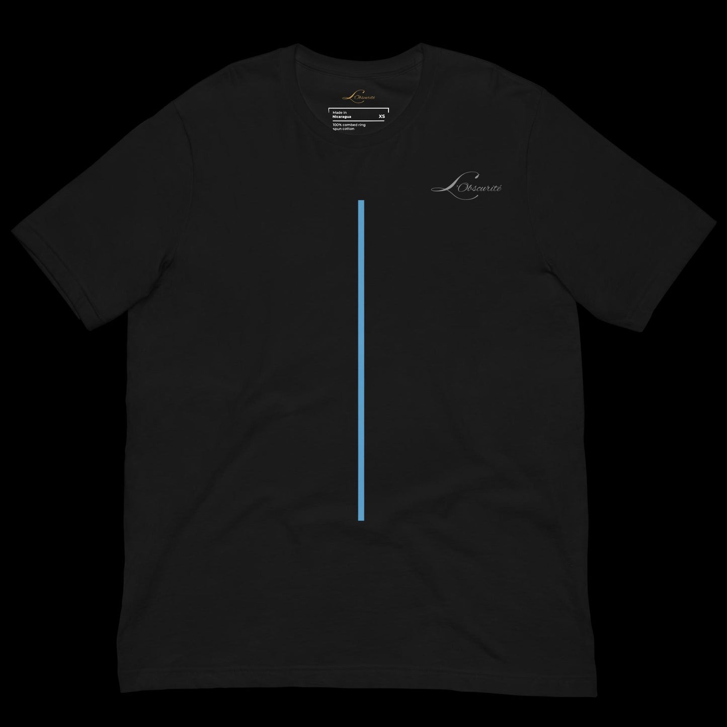 black crewneck t-shirt minimalistic , soft touch 100% cotton 