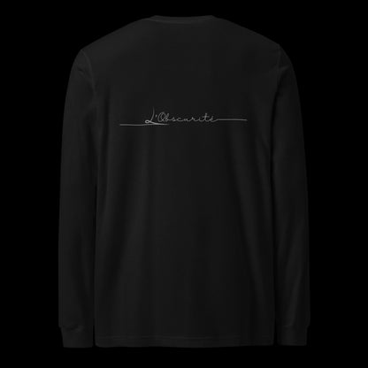 essential long sleeve black tee