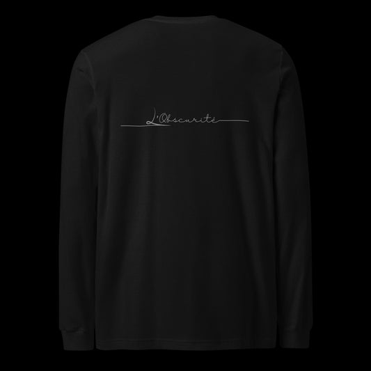 essential long sleeve black tee