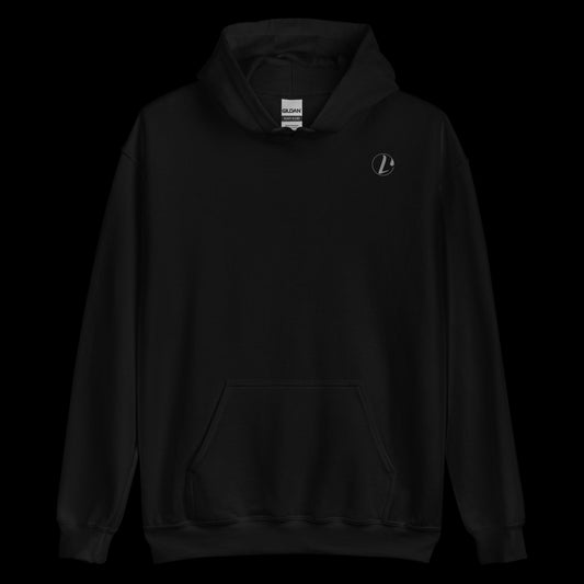 black hoodie born free logo