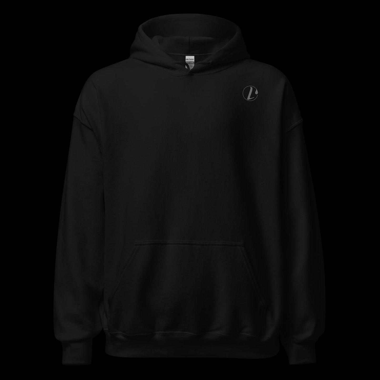 Black pullover hoodie for men, soft feel and warm 