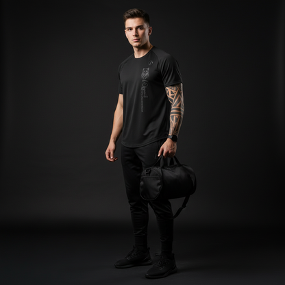 Shade of black jersey, soft and light , ideal for outdoor activities