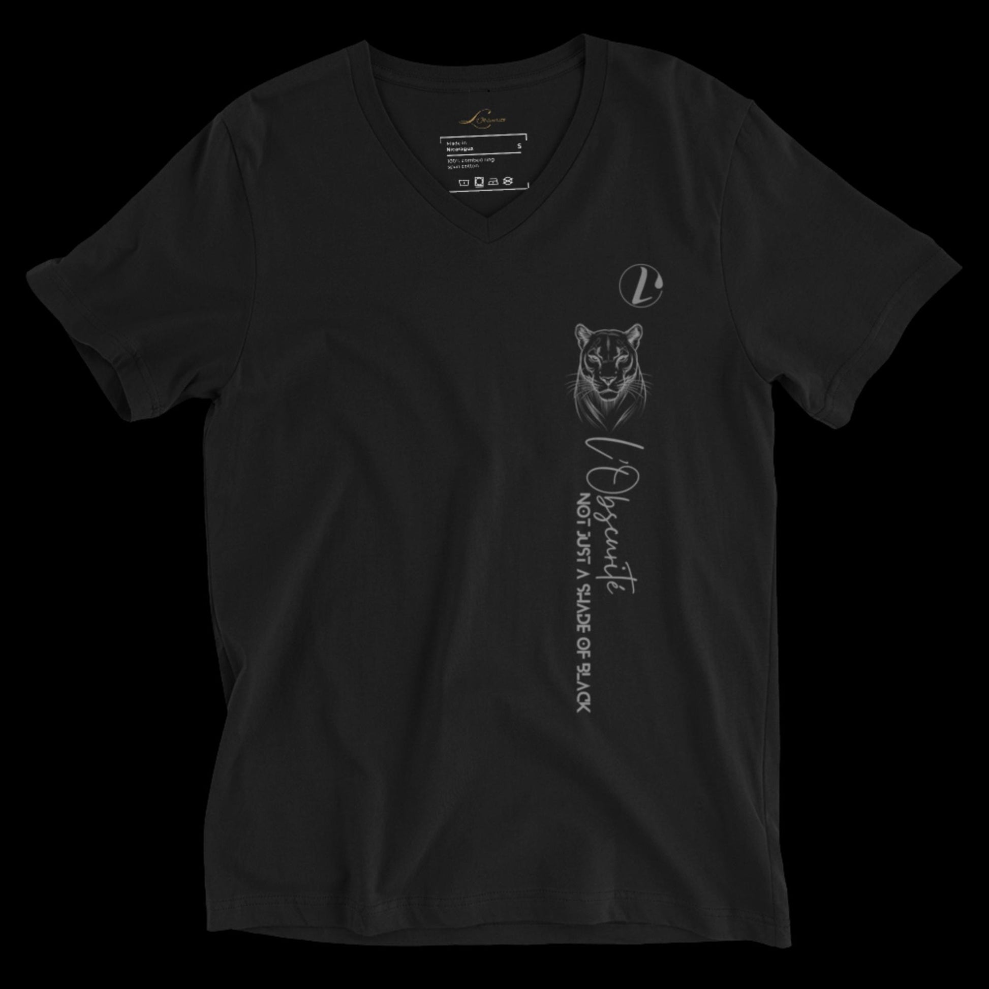 a shade of black , a perfect tee for any occasion 