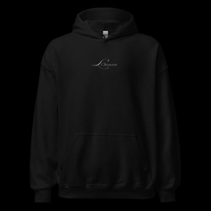 Cotton | Black pullover hoodie with unique graphic designs for any outfit
