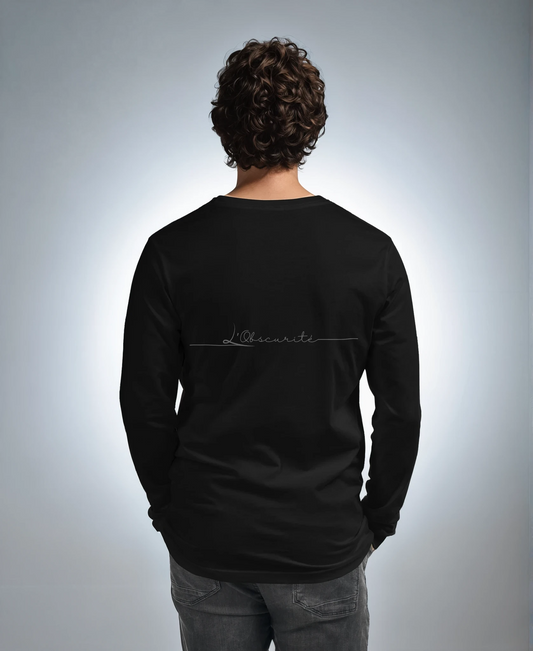 L'Obscurité - The Quiet Layer Black Long Sleeve Tee